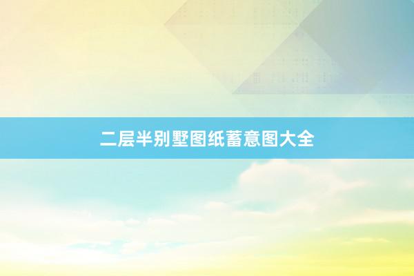 二层半别墅图纸蓄意图大全